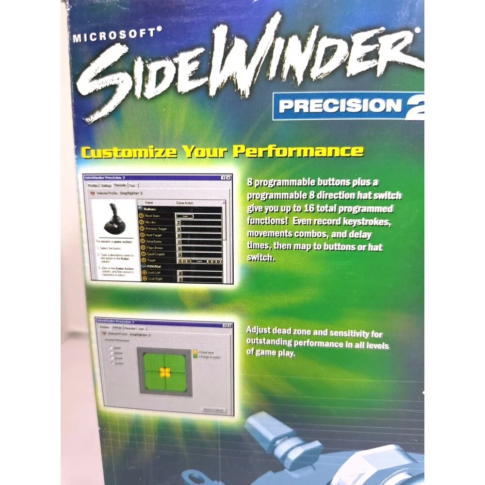 Microsoft SideWinder Precision 2 USB Joystick NOB CIB